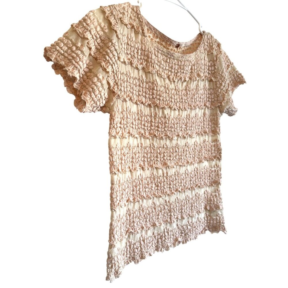 Free People Angelina Lace Size M Stretchy Peach NWOT $68 - Picture 9 of 16